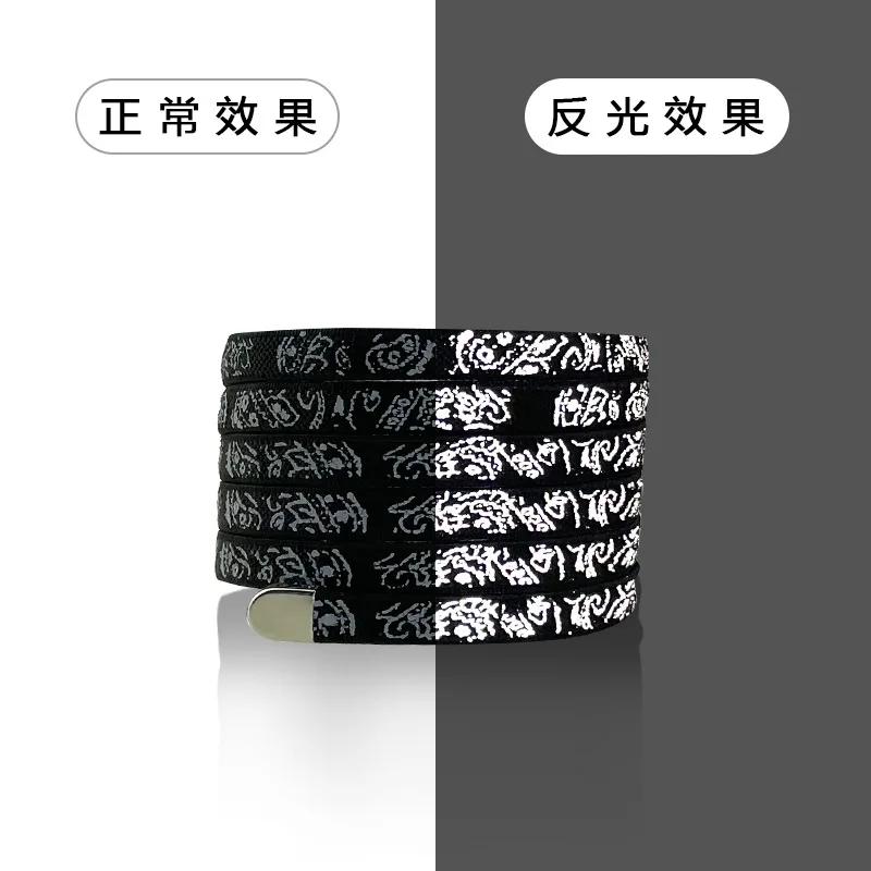 Elastic Shoelaces for Sneakers Flat Shoelaces No Tie Flower Printing Lazy Shoestring Accessories for Women Men Kids Couples