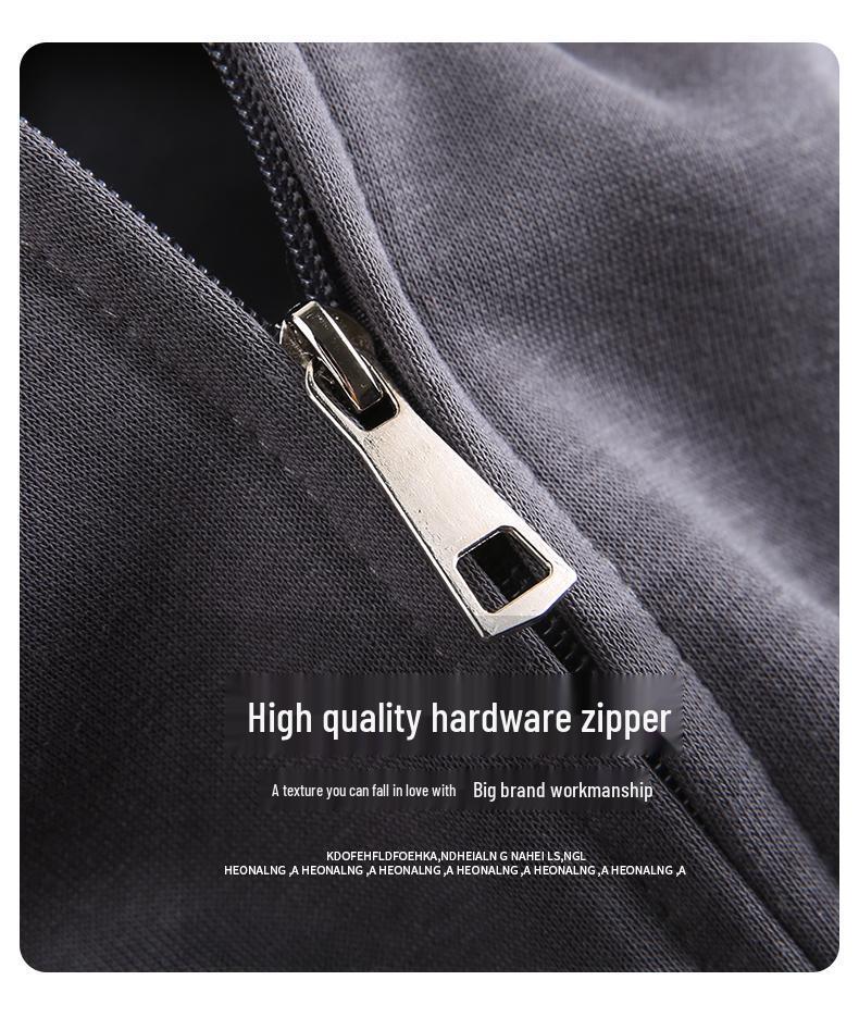 Women's Korean Style Zipper Hoodie - Autumn/Winter 2025, Comfortable Cotton, Casual Loose Fit