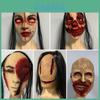 Scary Halloween Ghost Latex Horror Mask Cosplay Props Rotten Face Headgear