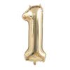 1PCS 40 Inch Large White Gold Light Gold Digital Foil Balloon for Girls' Birthdays Helium Big Number0-9 Balloon Decoration