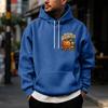 Men's Halloween Printed -Lined Pullover Hoodie for Casual Wear