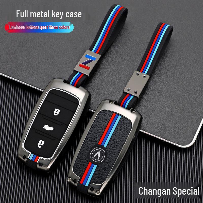 Changan Oushang A800/A600 Auto-Fernschlüssel Metall-Schlüsseletui für Männer und Frauen - Kompatibel mit CS15/CS35 Modellen