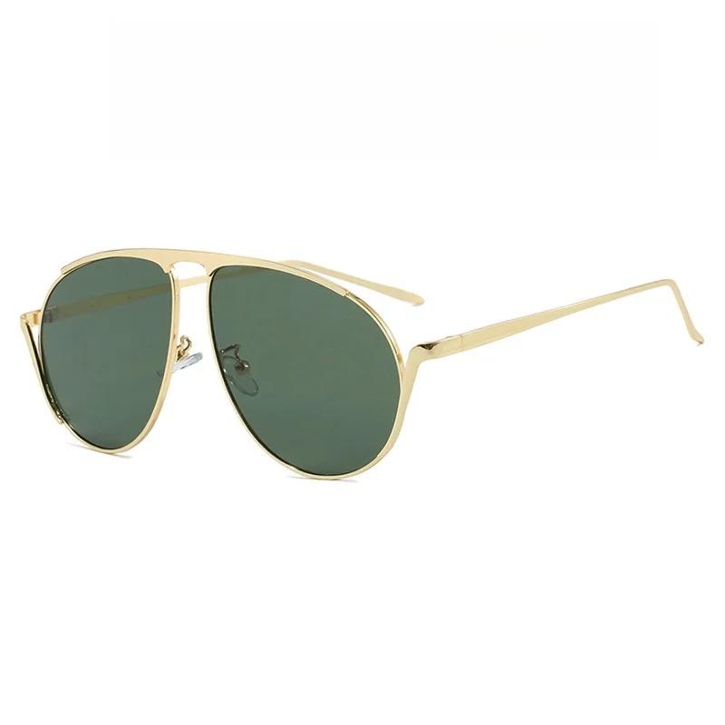 Nouveaux Lunettes Rondes Vintage Qualité Supérieure Pour Femmes Hommes Tendance Féminin Surdimensionné Premium Lunettes de Soleil Lunettes de Soleil Protection UV 400 Lunettes