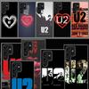 Band U2 Capa Phone Case For Samsung S26 Ultra S25 Edge Galaxy S23 S21 S20 S24 FE S22 S10 Plus Cover Clear TPU Shell Coque with S