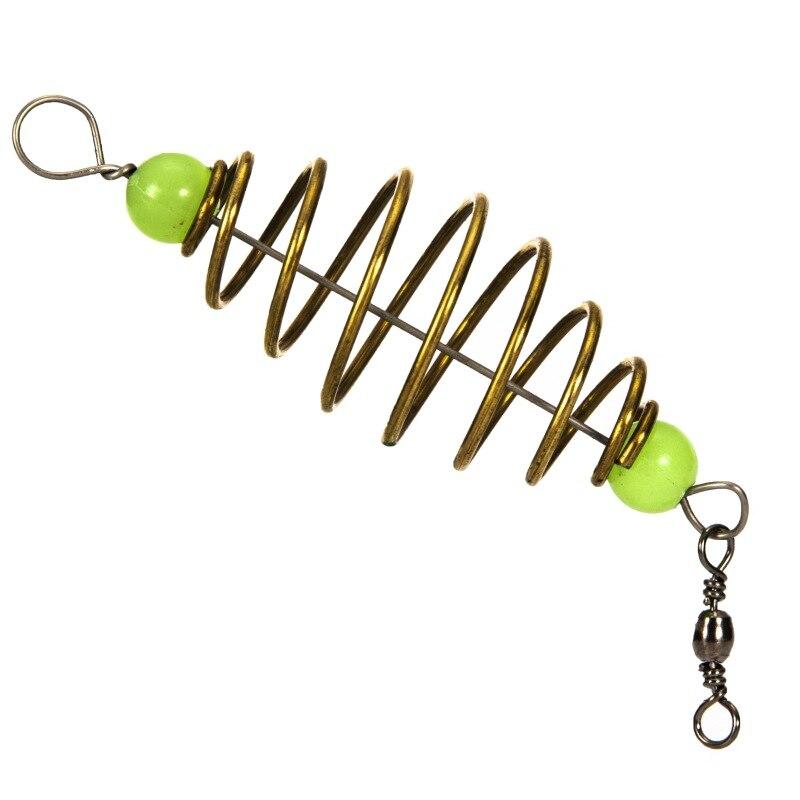 10 Pcs/Set Fishing Bait Spring Lure Inline Hanging Tackle Stainless Steel Feeder Fishing Tools Fishing Accessories