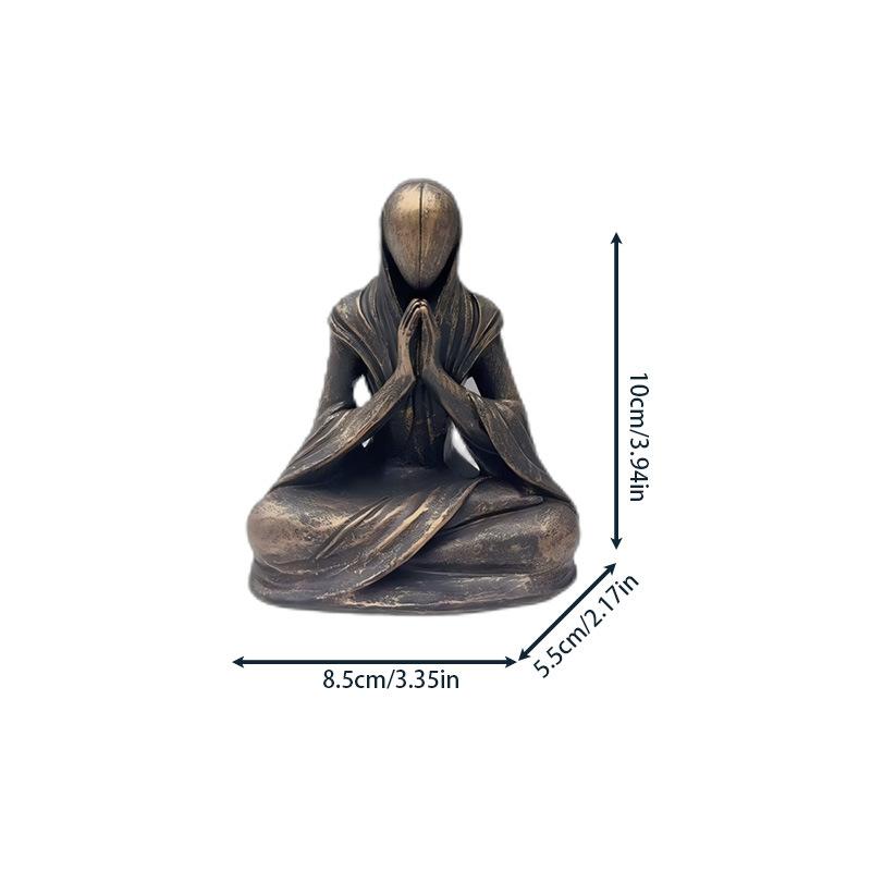 Sitting Buddha Statue Resin Handicrafts, Table Decorations, Meditation Creativity
