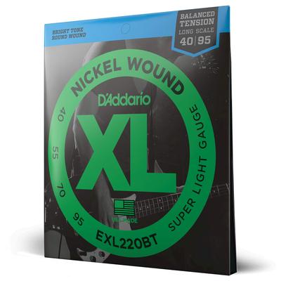 Bass String Nickel Balanced Tension Long Scale EXL220BT D'Addario .040-.095 []