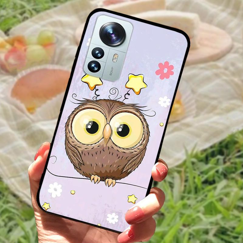 For Xiaomi Mi 12 Case 12X 12S Soft Silicone Cartoon Painted Phone Cover For Xiaomi 12 Pro Case 12S PRO Shockproof Coques Bumper