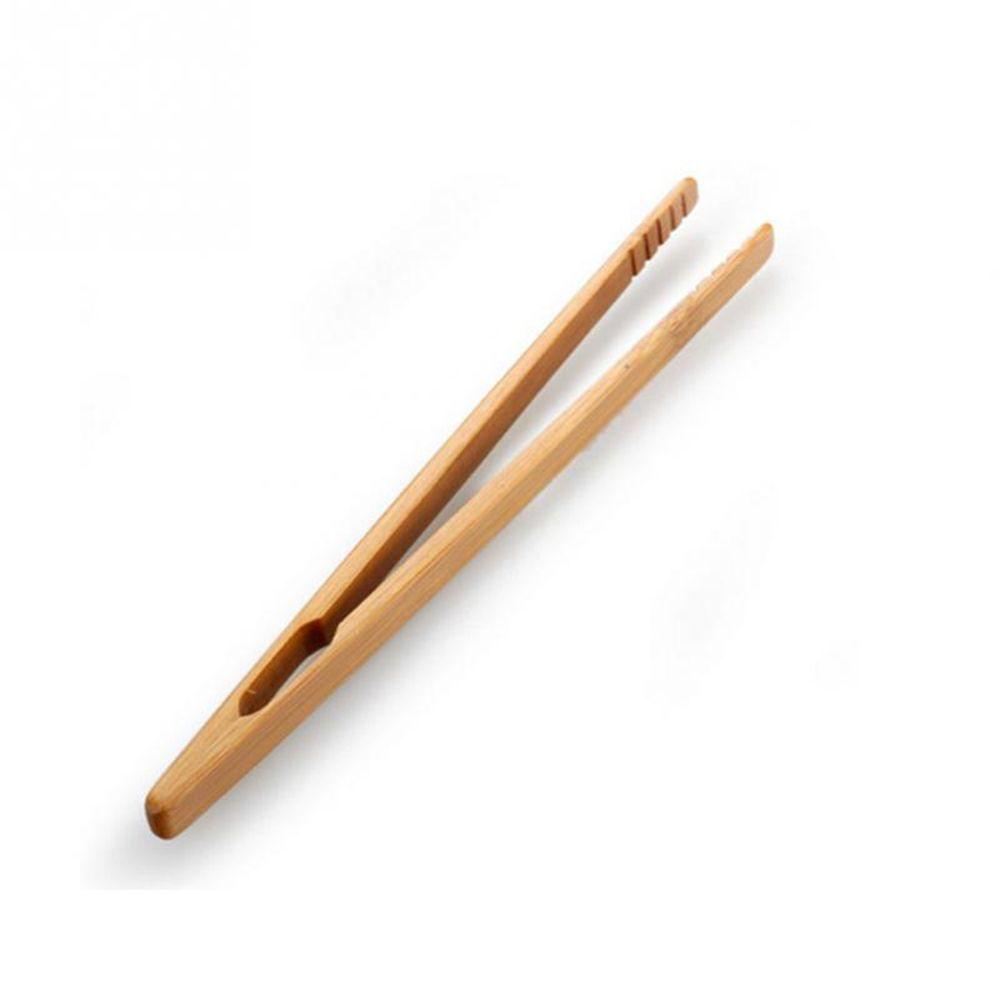 New Food Toast Bacon Sugar Kitchen Tool Bamboo Wood Tweezer Tea Tongs Salad Clip