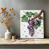DIY Traubenranke Perlen Diamant Kunstmalerei Kits für Erwachsene und Anfänger, Feine Aussicht Funkelndes Malhandwerk Heimwanddekoration Handgemachtes Geschenk