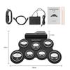 2025New Folding Silicone Hand Roll USB Electronic Drum Portable Practice Drums Pad Kit With Drumsticks Sustain Pedal