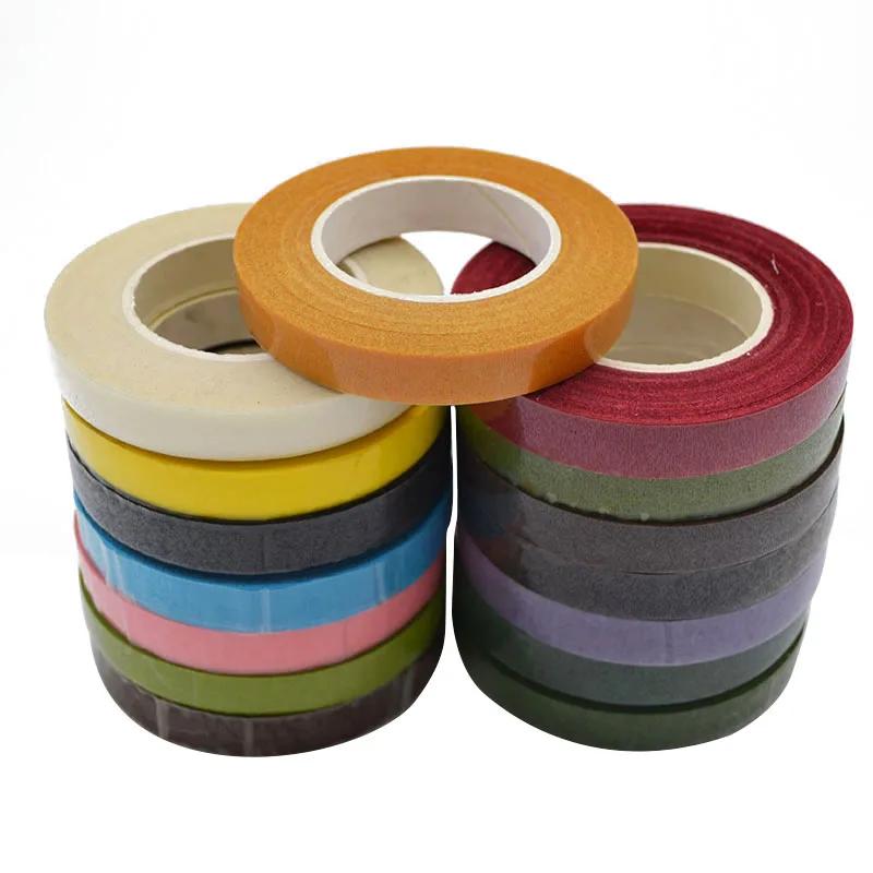 Ruban adhésif pour tige florale, 30 mètres, 12 mm, pour corsages, boutonnières, fleurs artificielles, étamines, rubans verts pour fleuristes, fournitures de fleurs en nylon