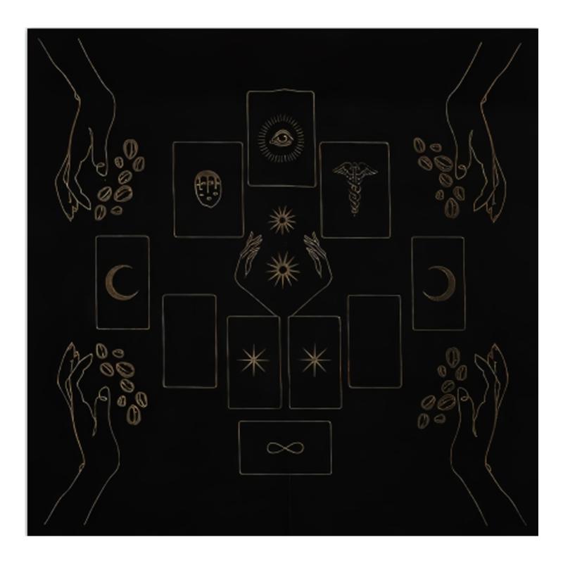 Divinations Tablecloth Card Mat Table Cover Astrological Oracles Pad Tarots Table Cloth Altars Cloth Board Game Pad