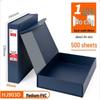 Huajie Leather Grain 2.5" Cardboard Archive Box - Document Storage PP/PVC Data Box