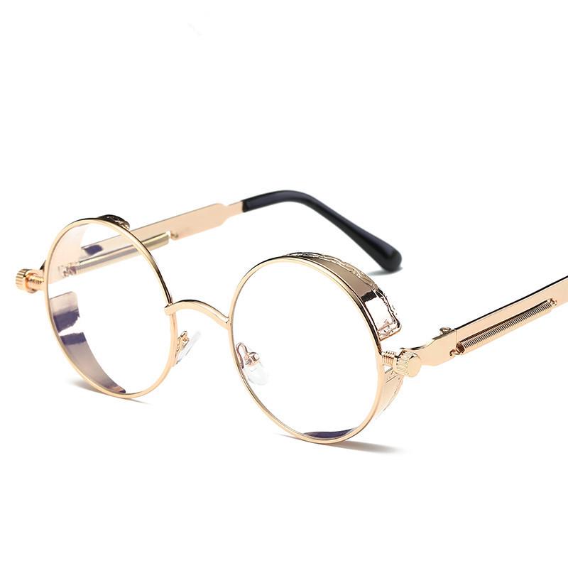 Round Metal Latest Sunglasses Steampunk Men Women Stylish Glasses Designer Retro Retro Sunglasses UV 400 Protection Gafas De Sol