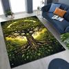 Nordic Tree of Life Symbol Totem Yggdrasil Rug for Bedroom Living Room Sofa Home Doormat Decor,kid Non-slip Floor Mat Gift