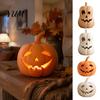 Figuritas de Calabaza Iluminadas Adorno de Linterna, Figura Hueca de Resina para Mesa, Regalos Únicos para Fiestas Centros de Mesa Decorativos para Halloween