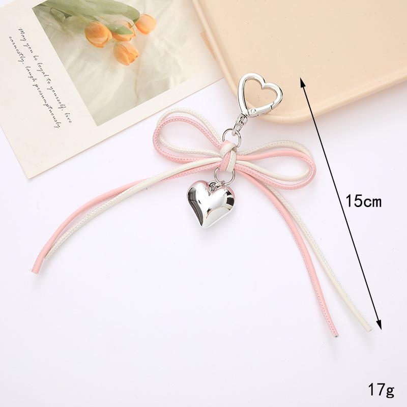 Creatieve Parel Strik Hanger Sleutelhanger: Prachtig Cadeau Accessoire voor Tas of Telefoonhoesje