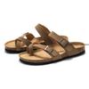 Fashion 2025 New Fashion Cork Sandals Women Classic Cork Suede Footbed Slippers Female Summer Beach Sandals With Adjustable Buckle