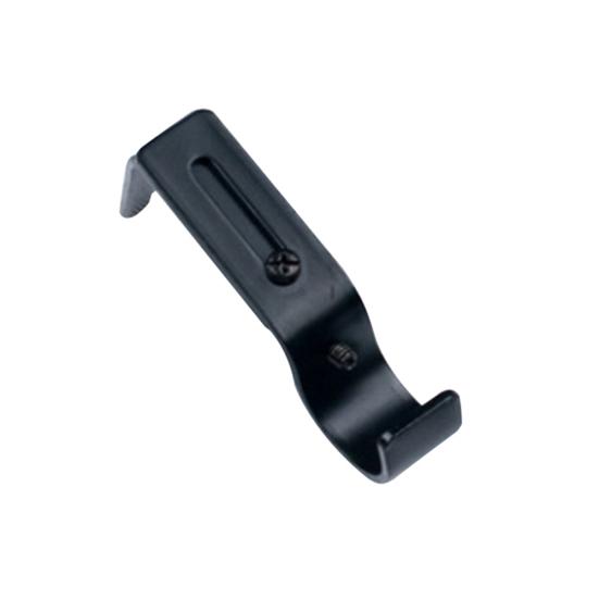 Adjustable Iron Window Curtain Rod Bracket Holder Drape Bar Fixed Hook Clamp