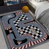 Race Track Rug: Toy Car Racetrack Speedway Design, Kids Room Decor, Living Room Home Decor Sofa Rug Bedroom Bedside Floor Mat