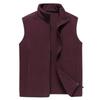 Mens Casual  Cardigan Sleeveless Velvet Solid Color Fashion Winter Vest