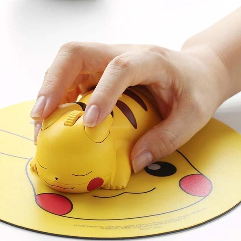 POKEMON Oriģināla Pikachu figūriņa Bluetooth pele Bezvadu pele 1200 DPI