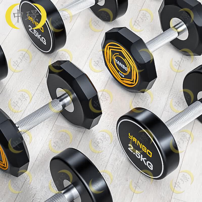Zhongjing 390KG Fixed Dumbbell Set with 3-Tier Rack