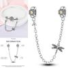 Copper Metal Dragonfly Butterfly Pendant Bead Component Charm Bead Components Bead Component Compatible With Authentic Original Bracelet High Quality