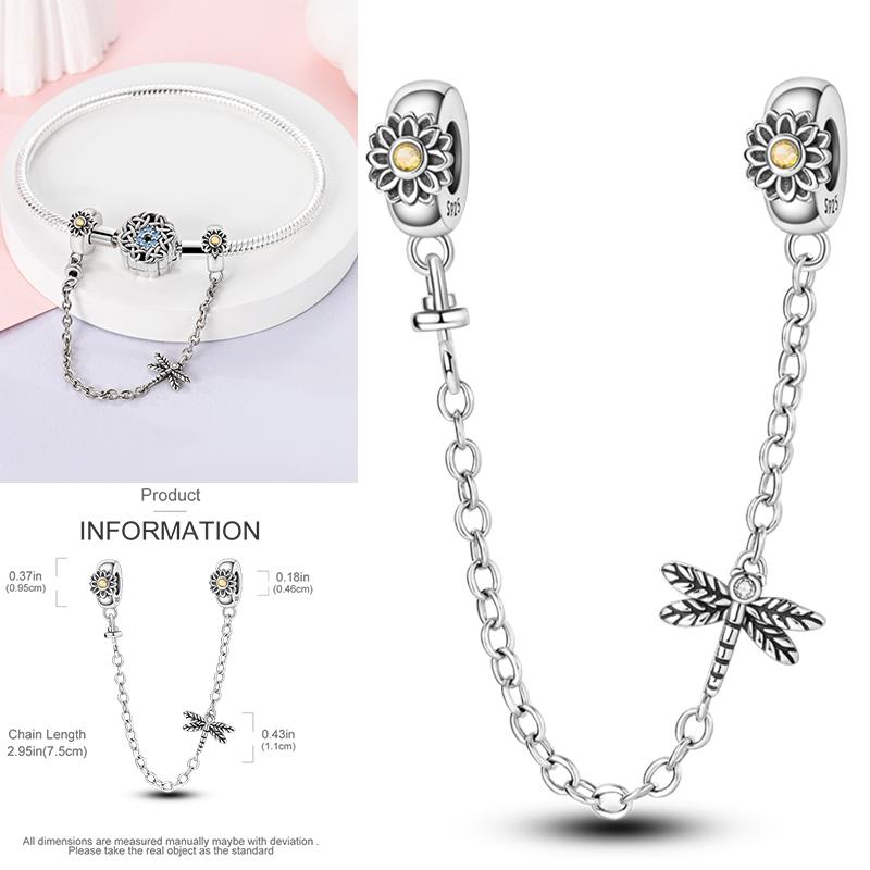 Copper Metal Dragonfly Butterfly Pendant Bead Component Charm Bead Components Bead Component Compatible With Authentic Original Bracelet High Quality