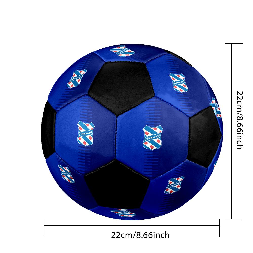 SIZE 5 SC Heerenveen Soccer Ball Colorful All Ages Machine Stitched PVC Competition Ready Durable High-Bounce