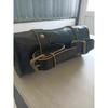 Motorcycle Goat Leather Black Front Fork Luggage Saddle Bag Storage Tool Pouch