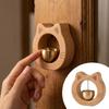 Magnetic Cat Wooden Doorbell Solid Wood Wind Chime Creative Entrance Chime  Home Decor