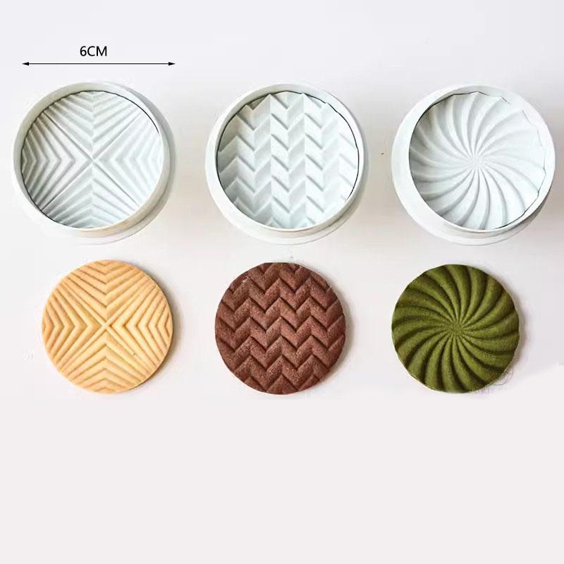 Chocolate Sandwich Cookies Flowers Cookie Cutter 3D Biscuit Mould Pressable Fondant Stamp New Year Cake Decor Baking Supplies