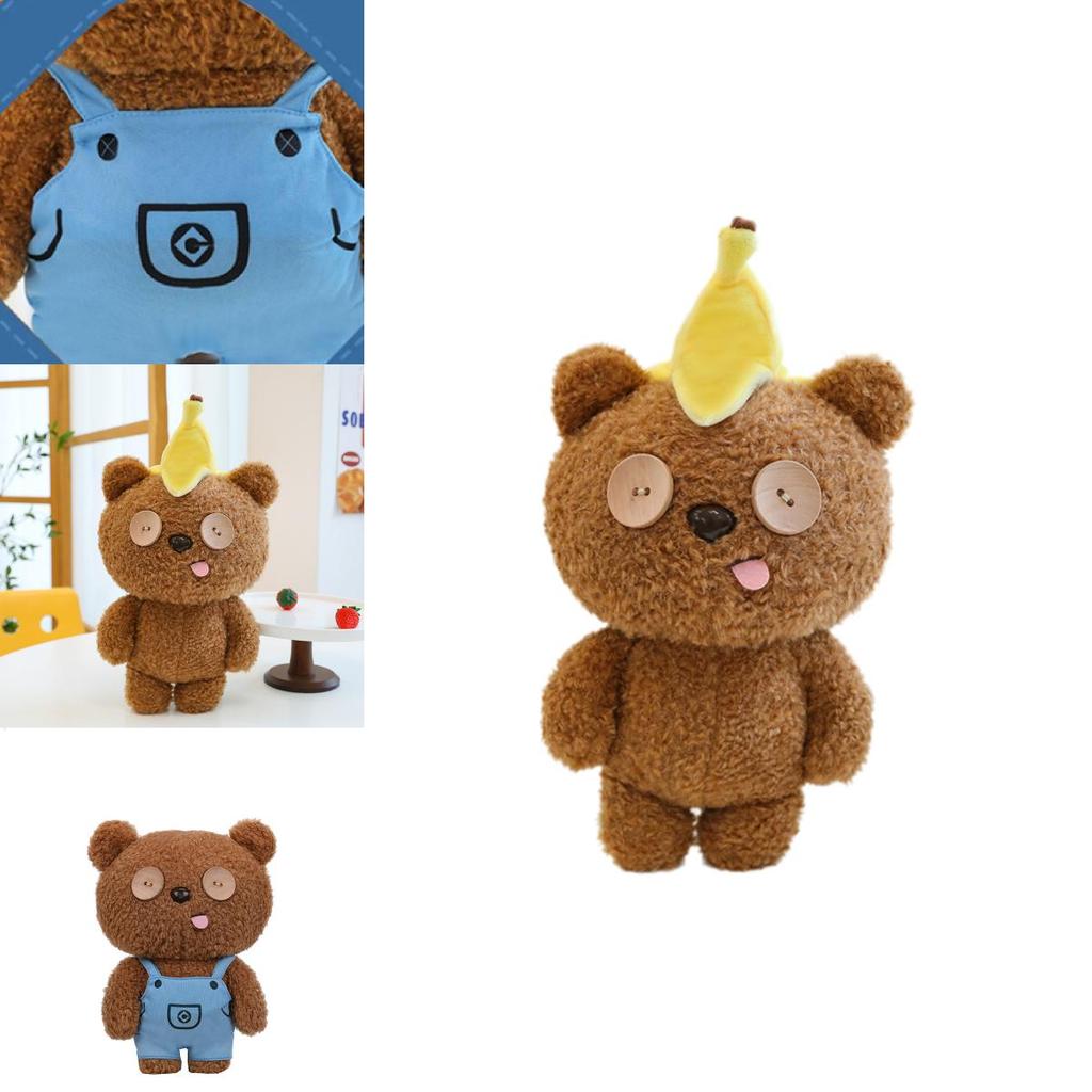 Adorable Teddy Bear Plush Toy Soft Cuddly Stuffed Animal Doll For Kids Birthday