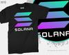 Solana Logo T-shirt SOL Asset HODL Investor DEFI Technology Tee Unisex Clothing