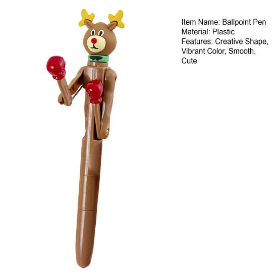 Yousheng Decompression Pen Press Movable Boxing Pen Cartoon Shape Writing Fluently Ultra-Fine Point Creative Interactive Pen Stationery Gift