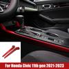 Console Gearbox Panel Trim Gear Decorative Strip On Both Side For Honda Civic 11th Gen 2022 2023 Car Styling