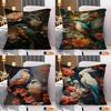 Vintage Birds In Jungle Flowers Canvas Painting Cushion Cover Pillowcase Upholstery Sofa Throw Pillow Home Decor Pillowcas