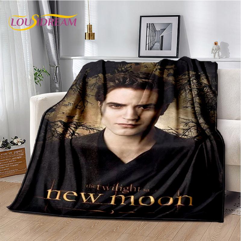 Twilight Saga Serie Edward Bella Film Zachte Deken, Zachte Plaid voor Huis Slaapkamer Bed Bank Picknick Reizen Deksel Kindercadeau