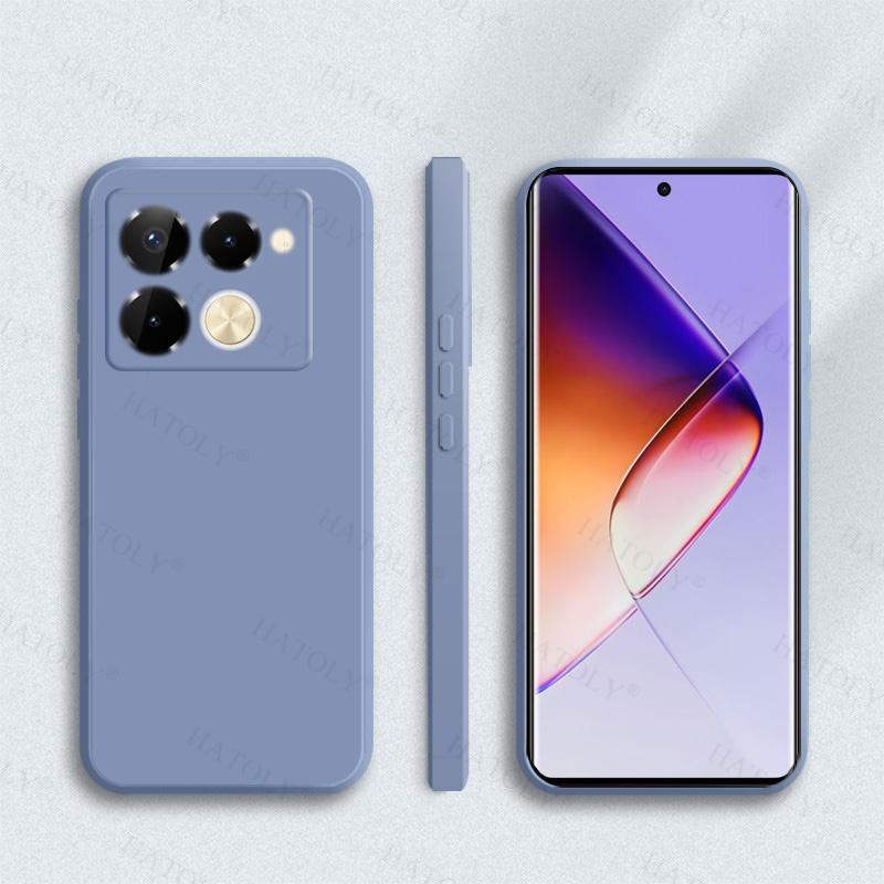 Infinix Note 40 Pro Kılıf Kapak İçin Infinix Note 40 Pro Plus İçin Sıvı Silikon Şeker Rengi Kılıf Infinix Note 40 Pro 5G Kılıf İçin