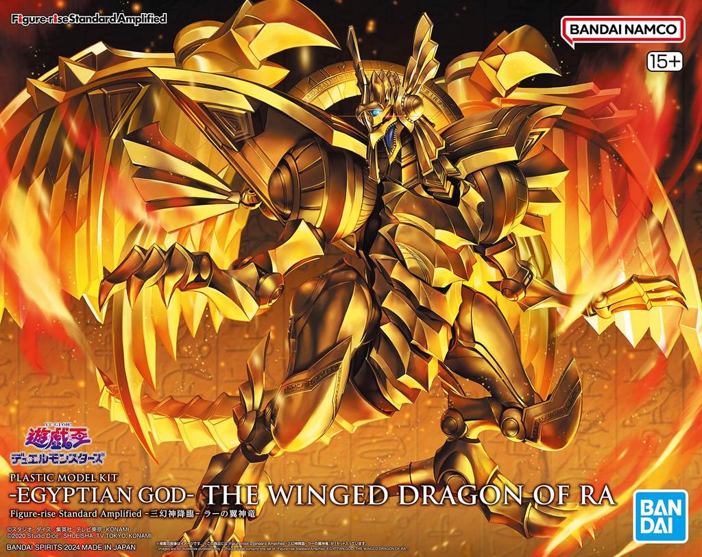 BANDAI SPIRITS Standard Amplified Duel Monsters Genshin Dragonul cu aripi din Ra model din plastic Figura-rise Yu-Gi-Oh! -Trei Advent - Cod de culoare