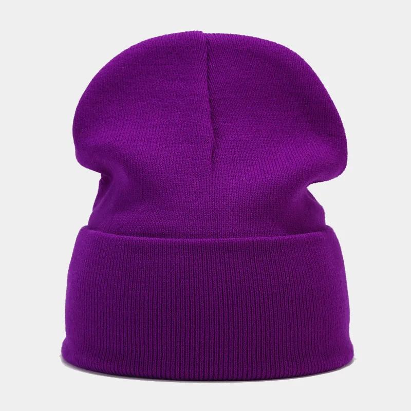 Solid Knitted Hat Winter Autumn Keep Warm Outdoor Women Men Wool Beanies Ear Gorras Ski Caps Cycling Hip Hop Skateboard Hat
