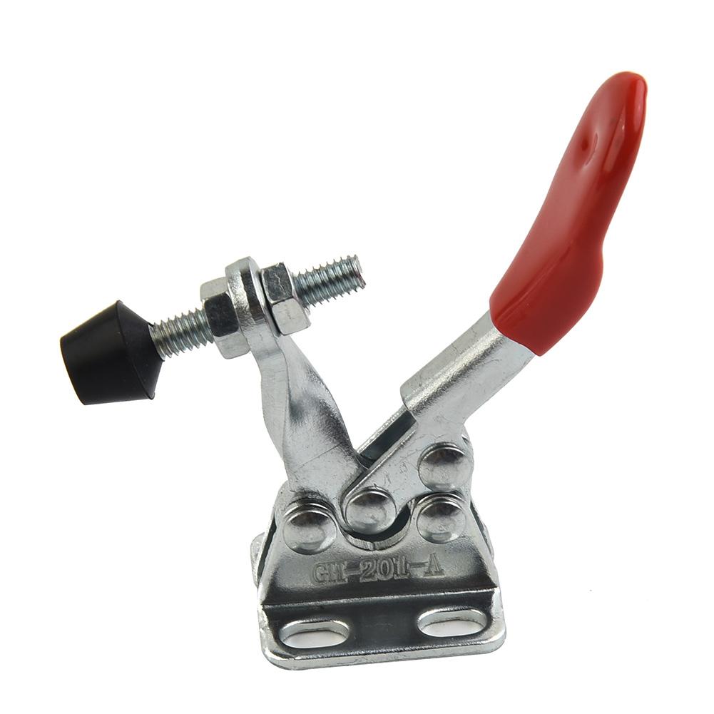 10-PCS Toggle Clamp GH-201A Quick Release Hand Tool Toggle Clamp Horizontal Clip Sets Woodworking Heavy Duty Vertical Clamps