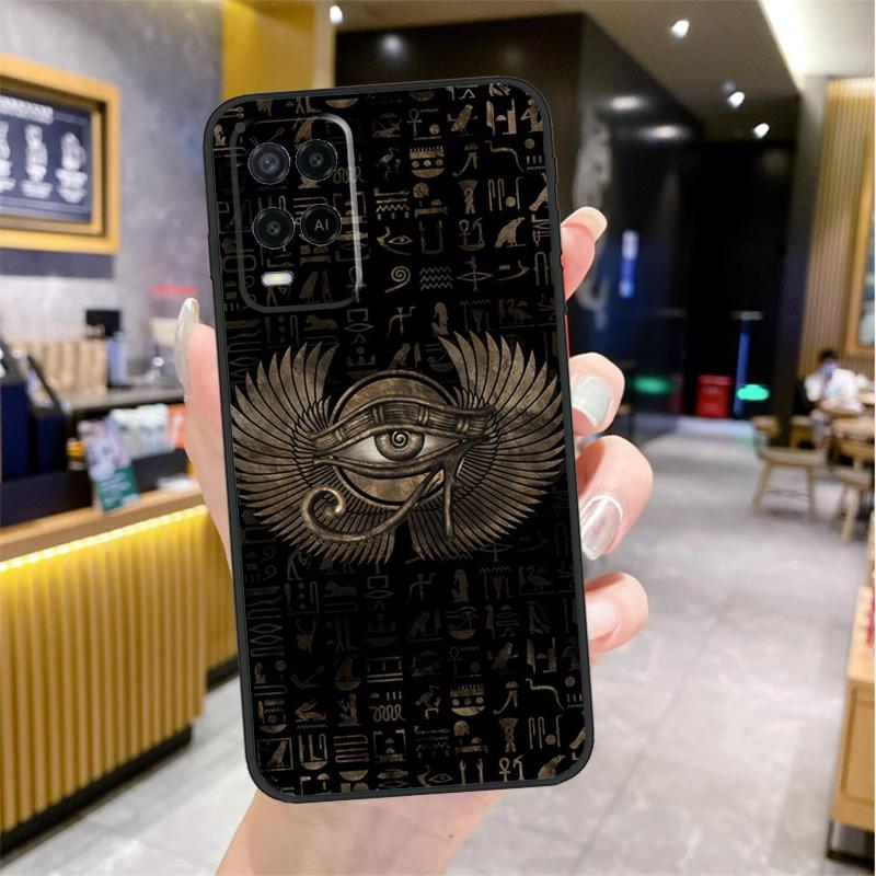 Ägyptisches Auge des Horus Hülle Für Oppo A74 A54 A94 A78 A98 A18 A60 A80 A40 A38 A58 A96 A76 A16 A15 A17 A57 A77 A5 Pro