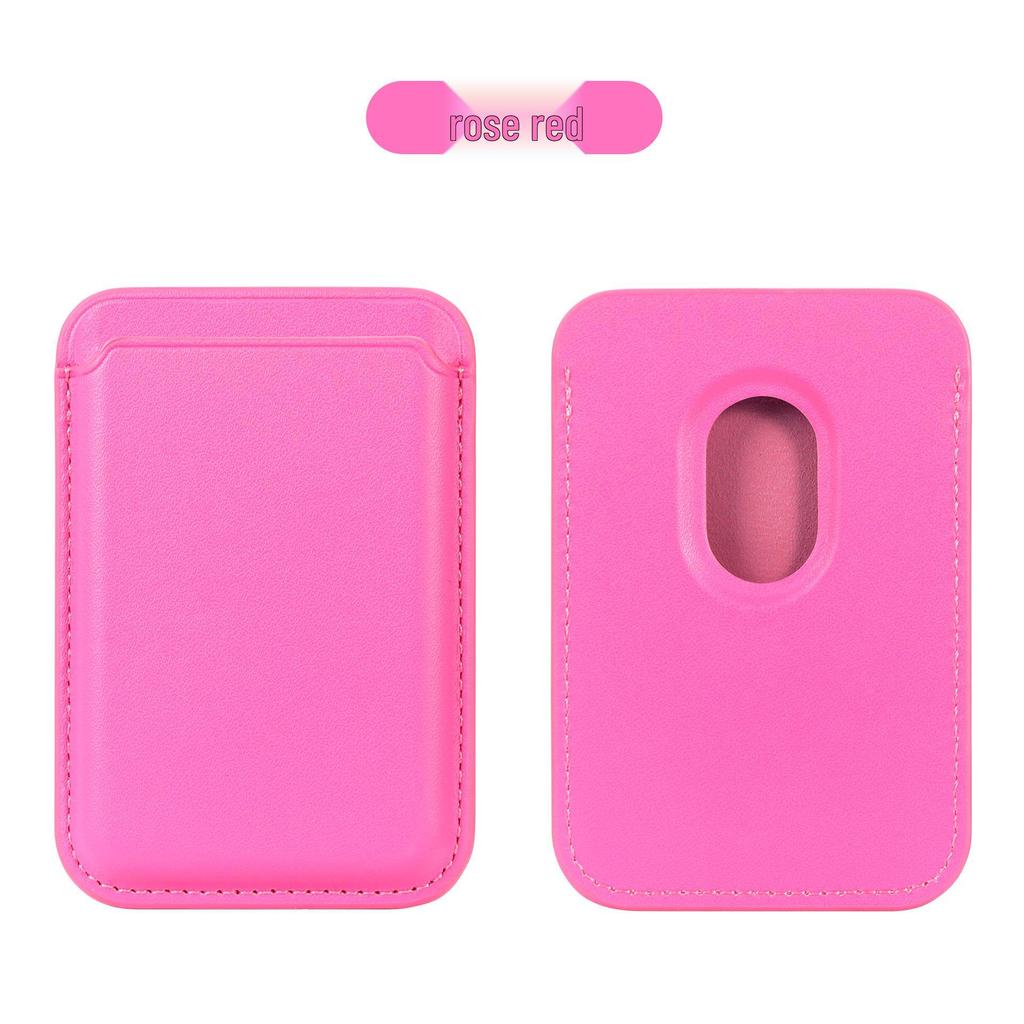 MagSafe Compatible Magnetic Leather Card Holder for iPhone 17/17 Pro