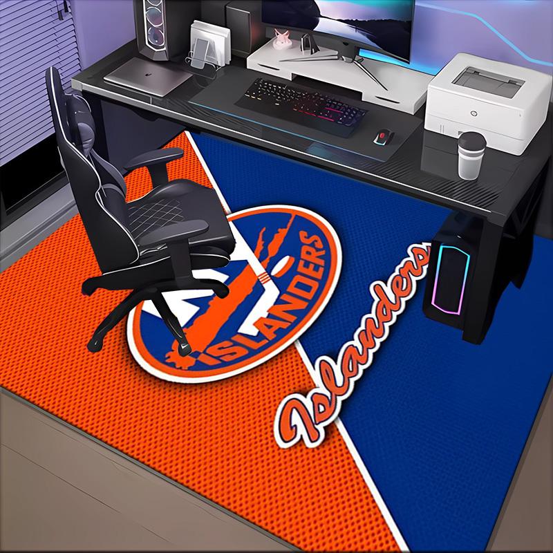 Islanders Hockey Pride Floor Mat for Living Room, Game Rooms, Office, Bedroom, Office Floor Mat Playful Design, Christmas Fan Gifts