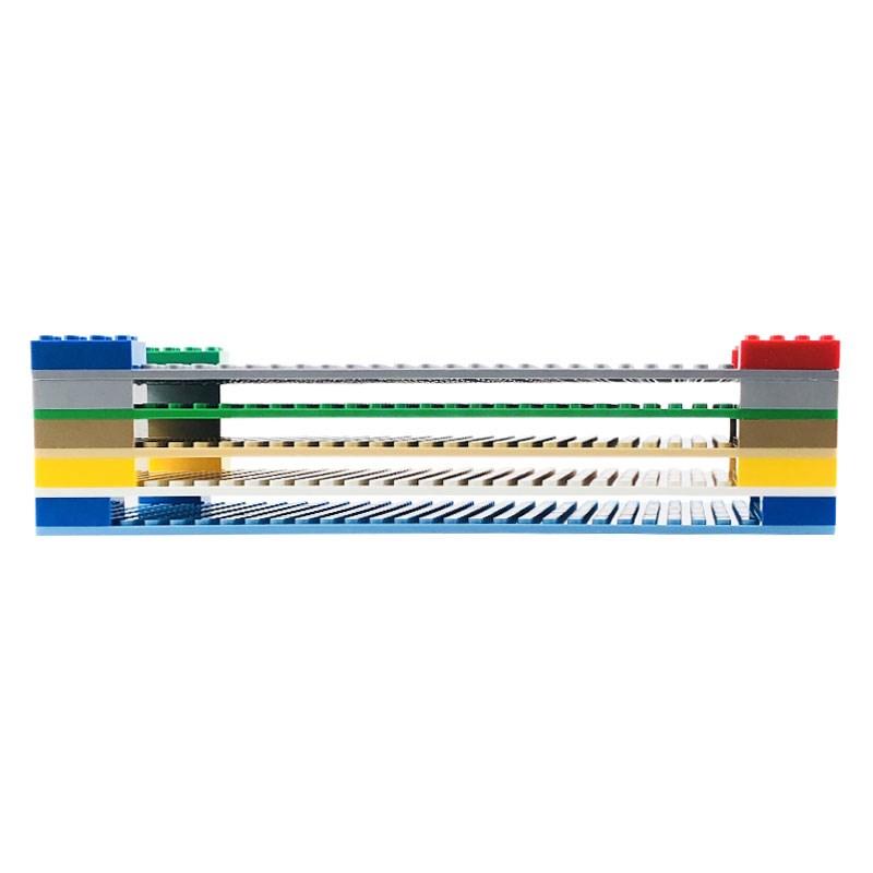 16x32 Double Sided Baseplate Base Plate Transparent Ideal for Figures Building Blocks Playthings Ideal for Children City Plates Plastic Blocks