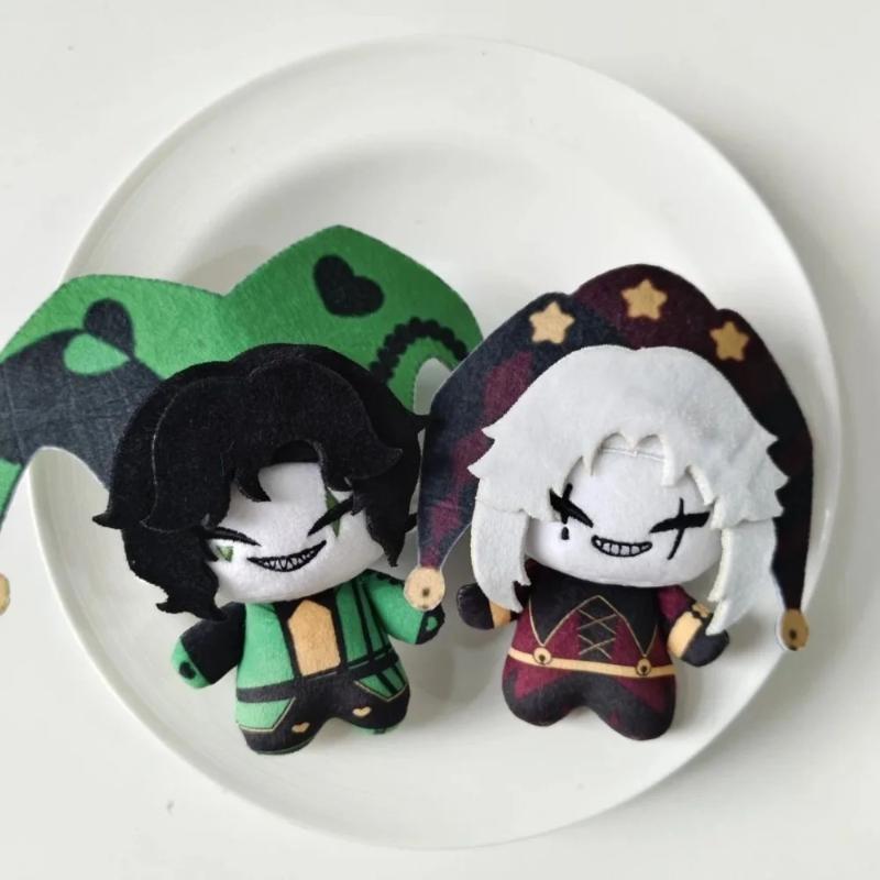 The Freak Circus 10cm New Plush Pierrothe Harlequin Freaks Pierrot Plush Dolls Toys Anime Game Peripherals Plushie Pendant Gifts