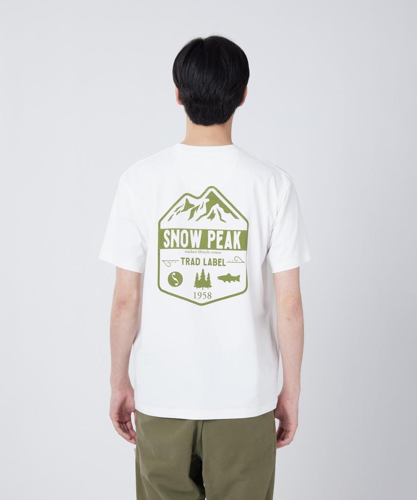 Trad Label Field Plating Short Size M [Snow Peak] T-Shirt SPTL-TS-26SU909 T-shirt, Sleeve, Men's/Women's, White,